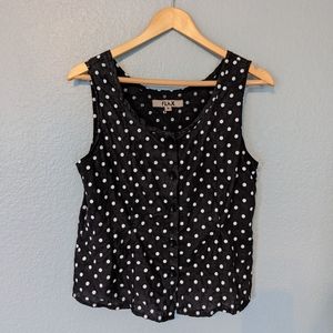 FLAX Linen Sleeveless Tank, Polka Dot